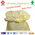 Disposable yellow gown for hospital